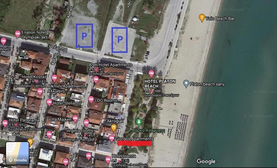 Giorgos Apartments Sea View Olympiaki Akti Exterior photo
